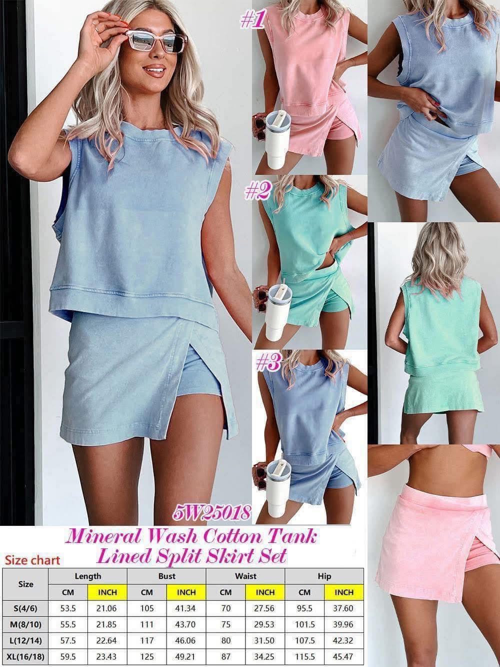 Mineral Wash Tank & Skort Set