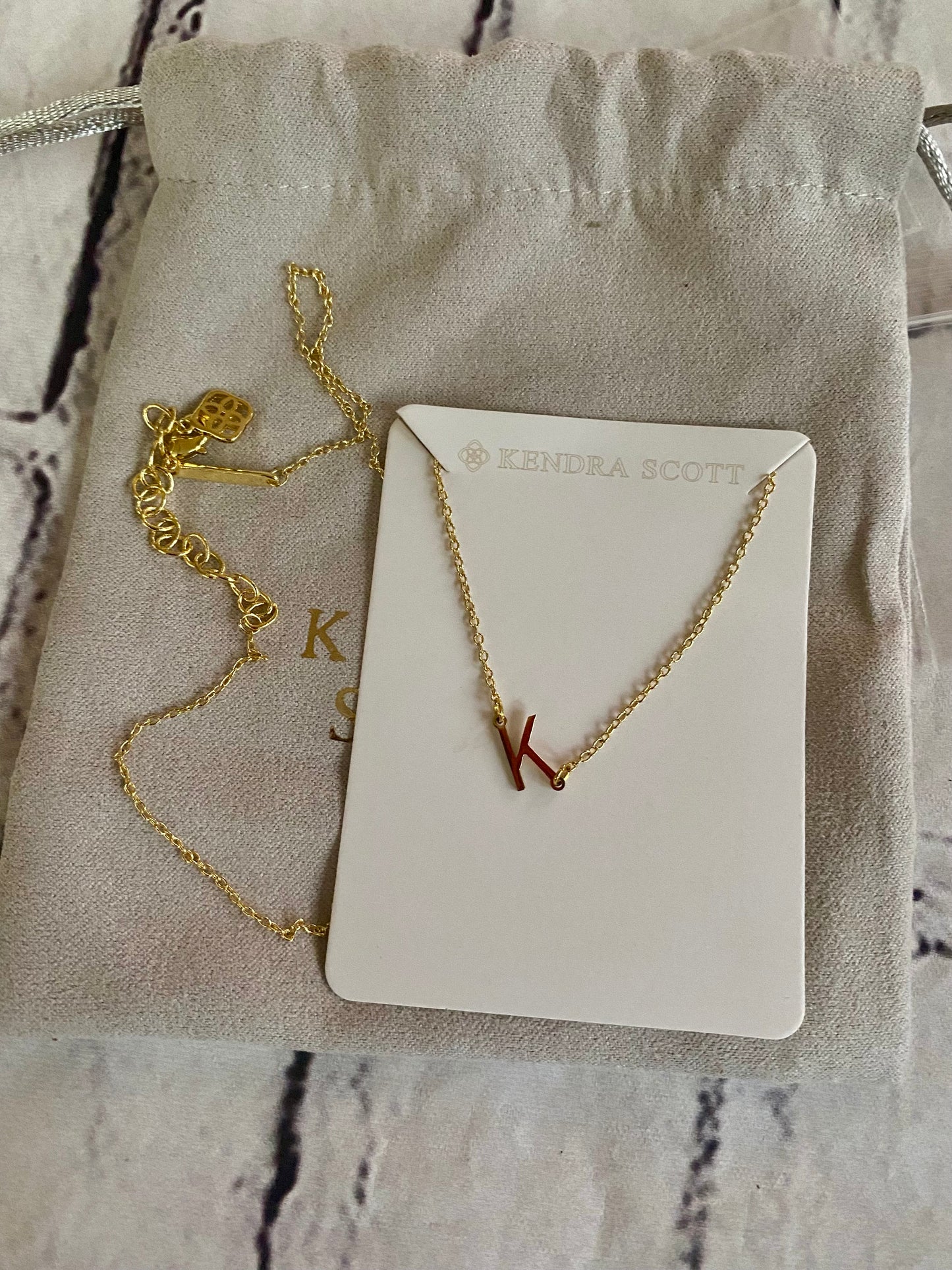 KS Necklace - letter K