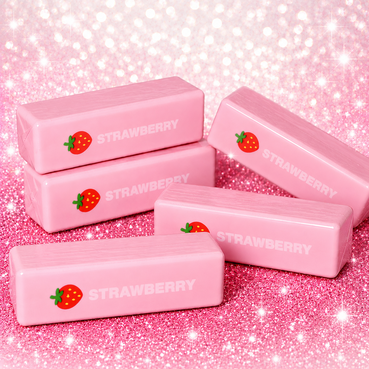 Pink Strawberry Butter Squishy