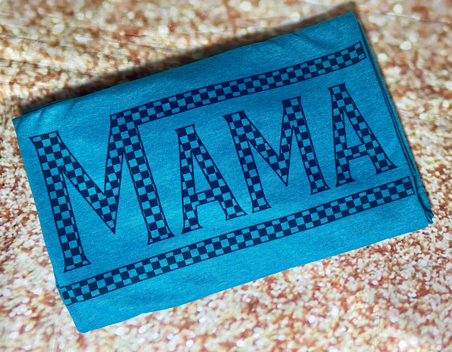 3X Checkered Mama Tee