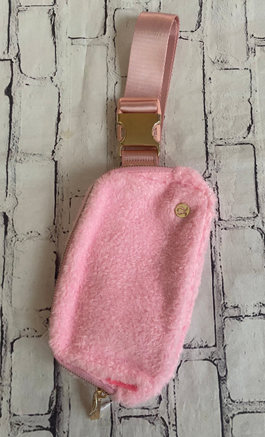 Pink Fuzzy Belt Bag