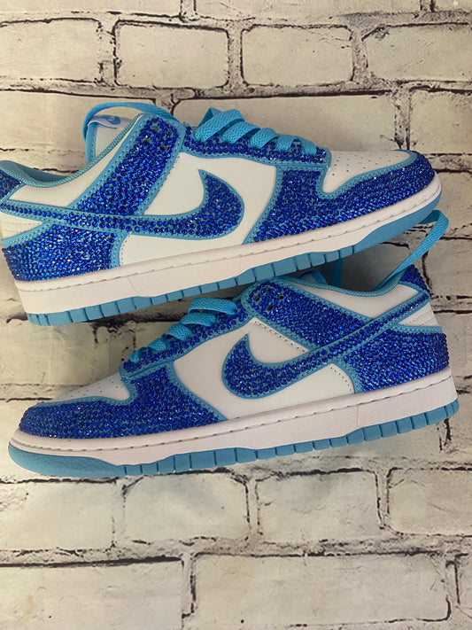 Royal/Light Blue Bling Sneaker - Women 8.5