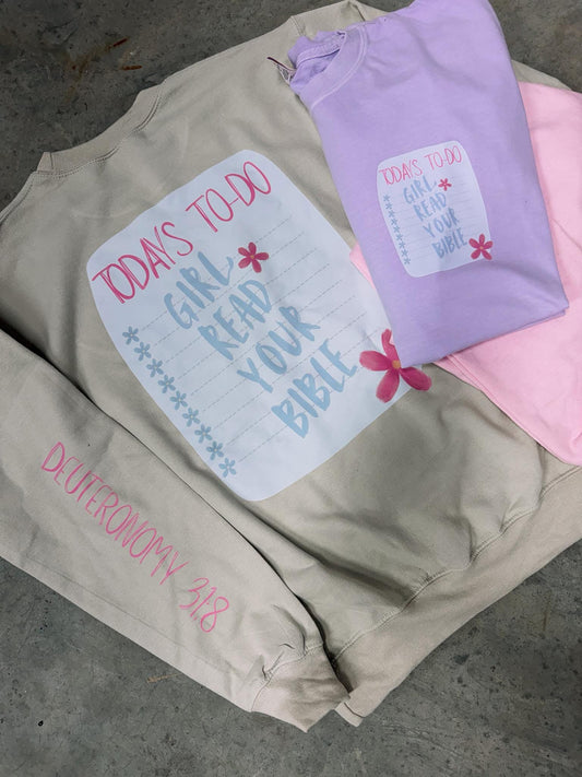 Girl Read Your Bible Crewneck