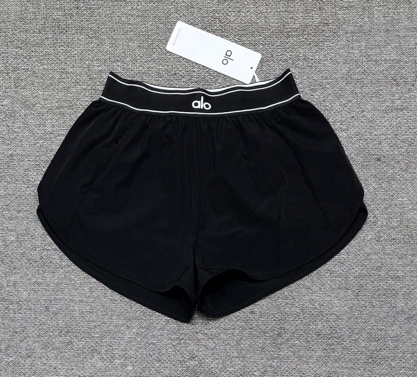 Black Alo Shorts with Band - Adult Small