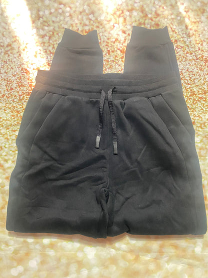 Black Joggers Women Size 8 Large (Fits M/L)