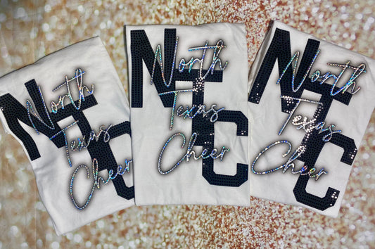Custom Faux Glow Spangle Shirt