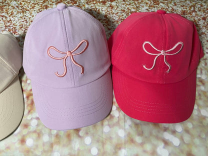 Youth Embroidered Coquette Baseball Hat