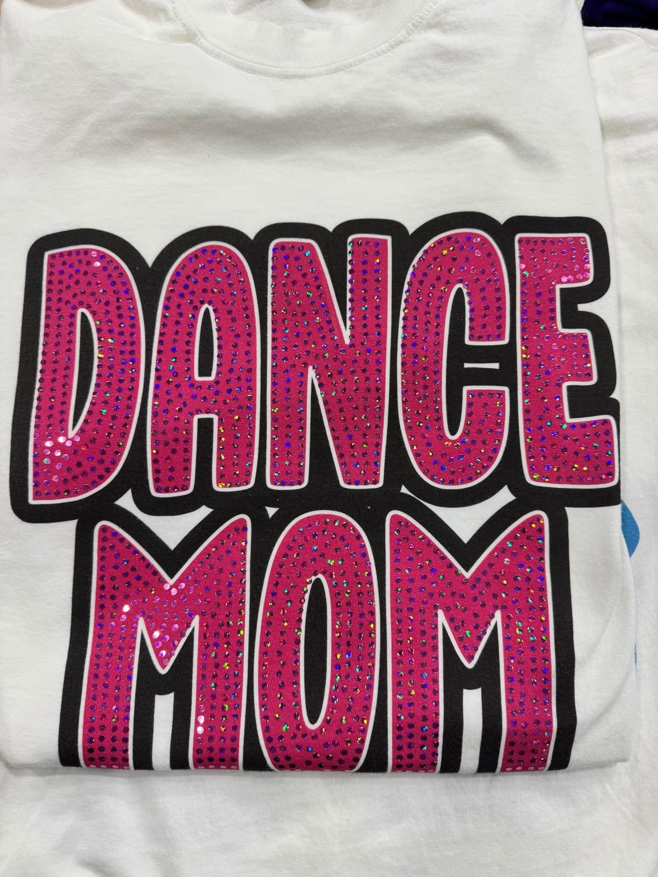 Custom Bubble Letter Spangle - White Shirt Only