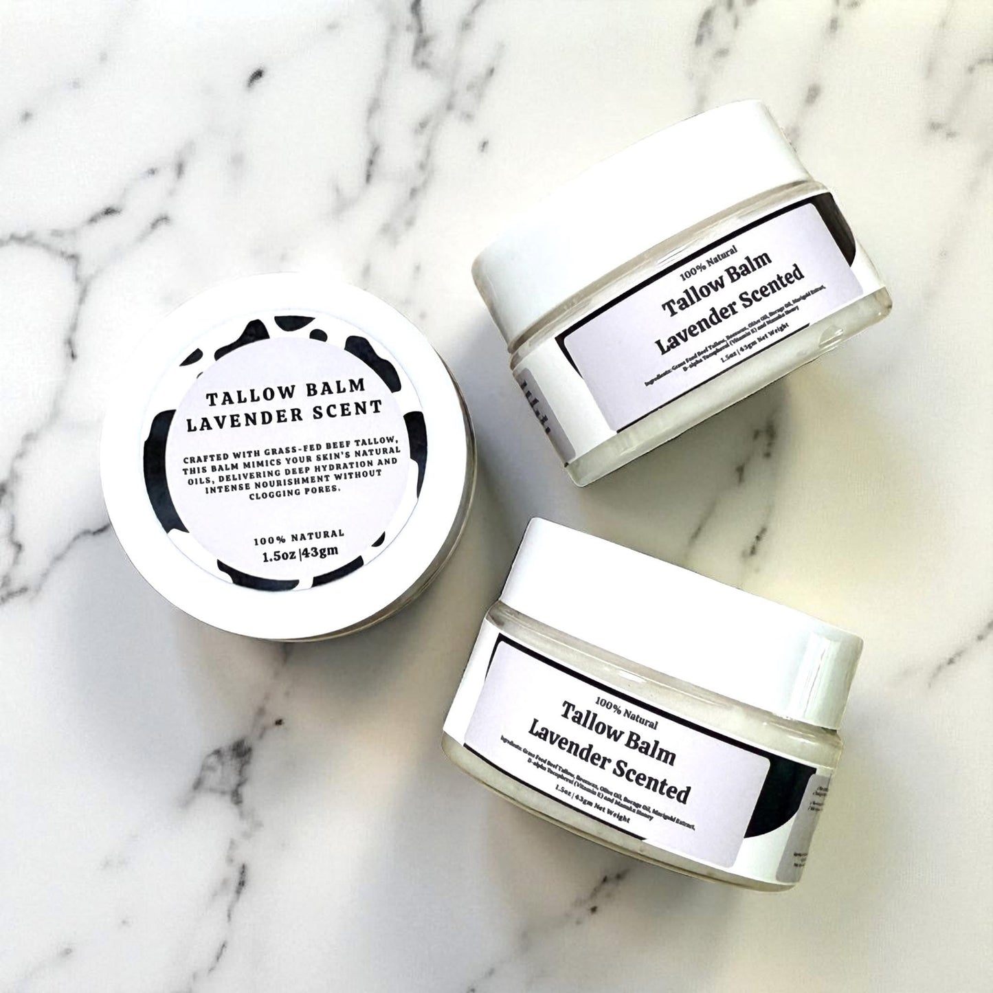 Tallow Cleanser and Lavender Balm Set
