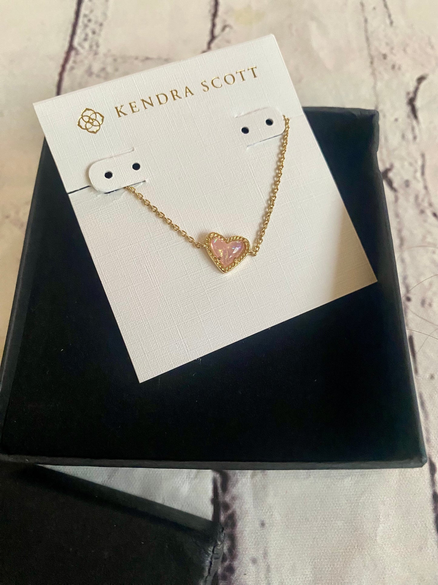 KS Heart Bracelet - Light Pink Sparkle