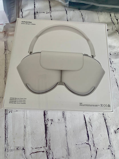 Top quality headphones with active noise canceling - white/silver
