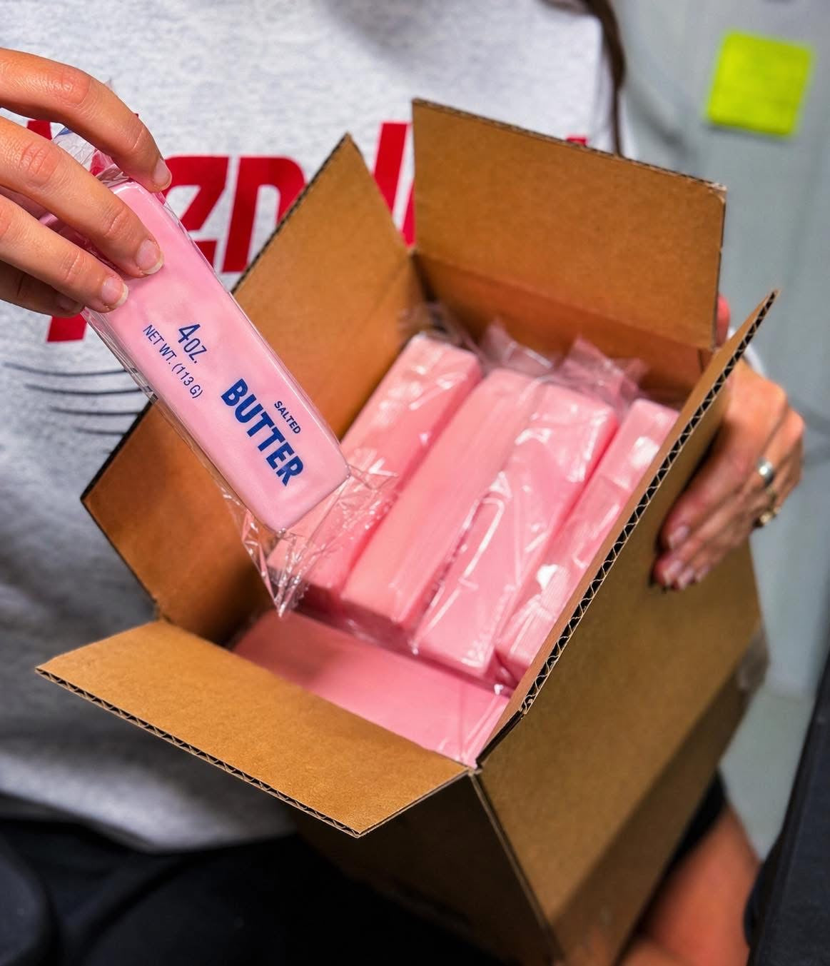 Pink Butter Squishy Toy
