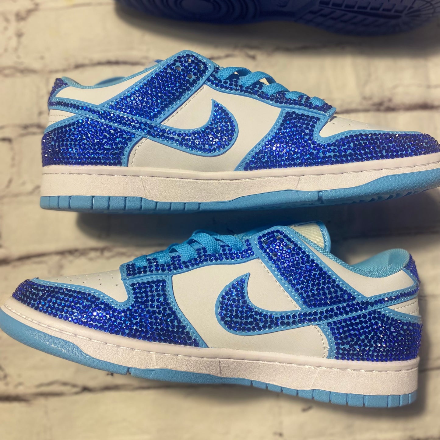 Rhinestone Sneakers - Women 8.5