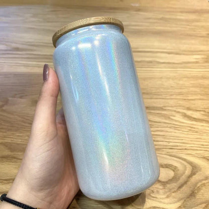 Shimmer Glass Beer Can