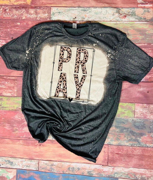 Pray Bleached Tee