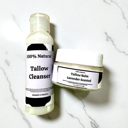 Tallow Cleanser and Lavender Balm Set