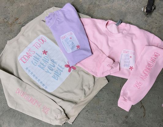 Girl Read Your Bible Crewneck