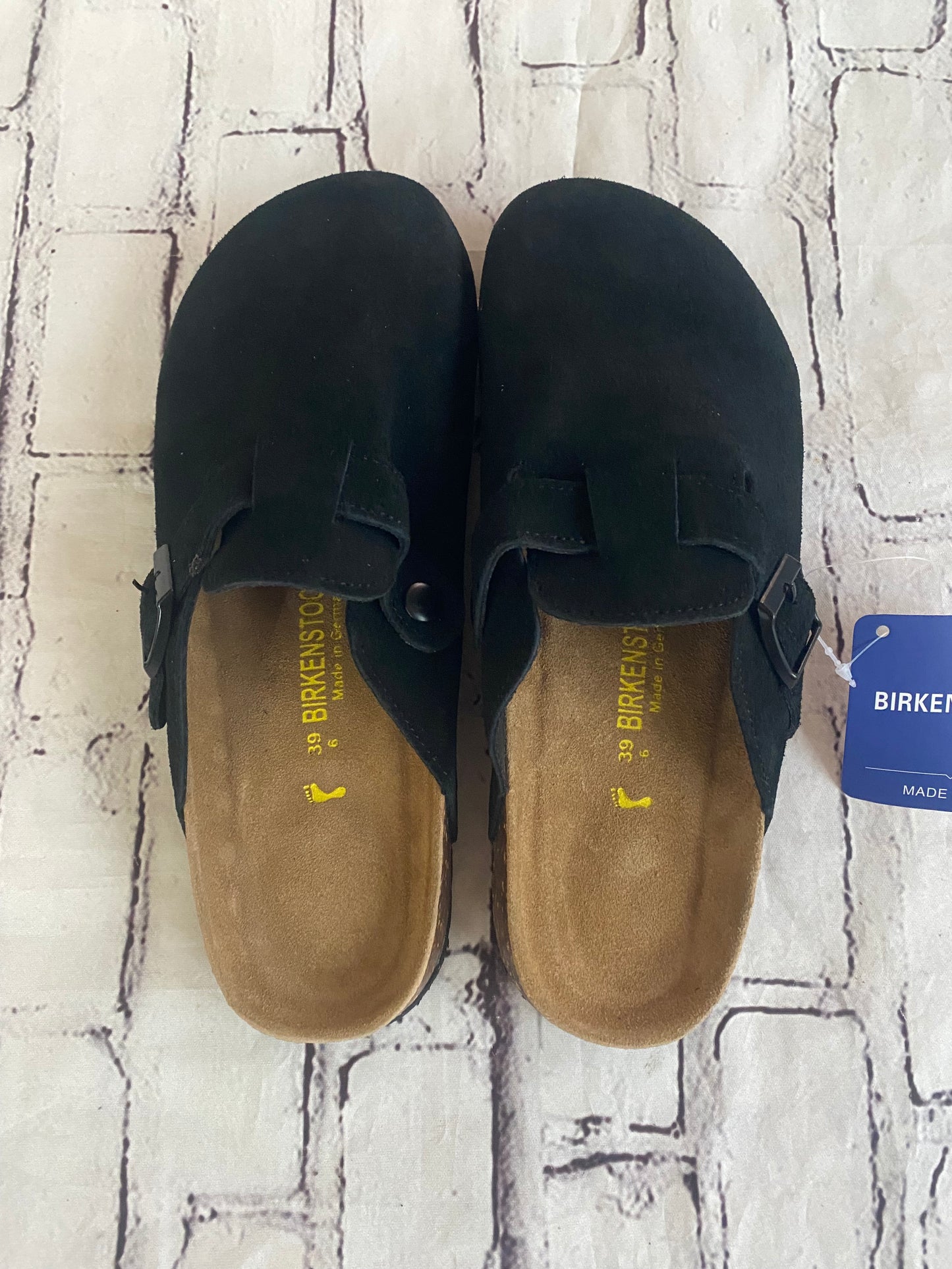 Black Suede Clogs - Size 39 (8-8.5)