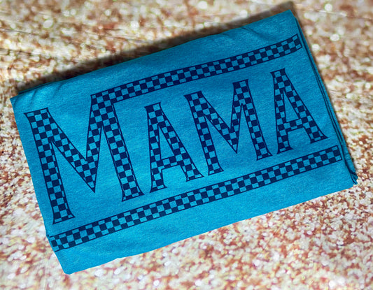 3X Checkered Mama Tee