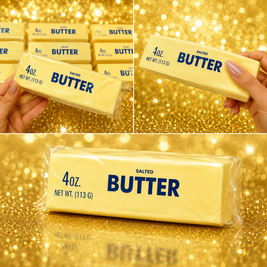 Yellow Butter Squishy Toy