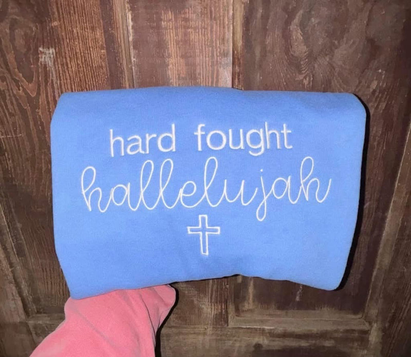 Hallelujah Embroidered Crewneck