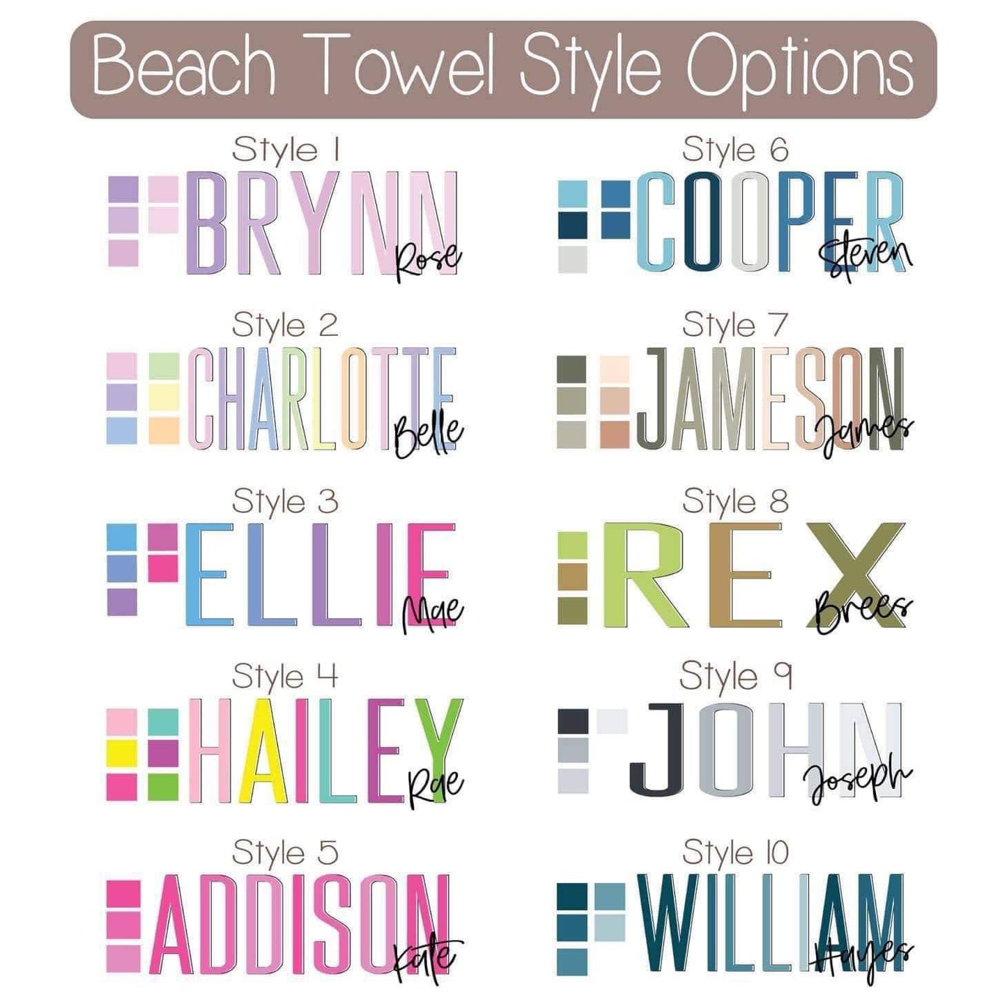 Personalized Beach Towel