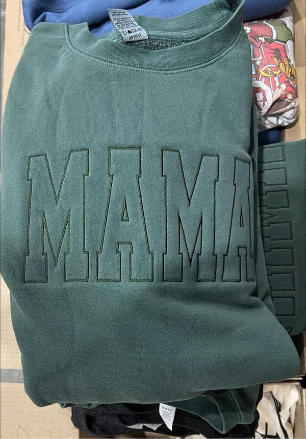 Custom Monotone Embroidery Crewneck
