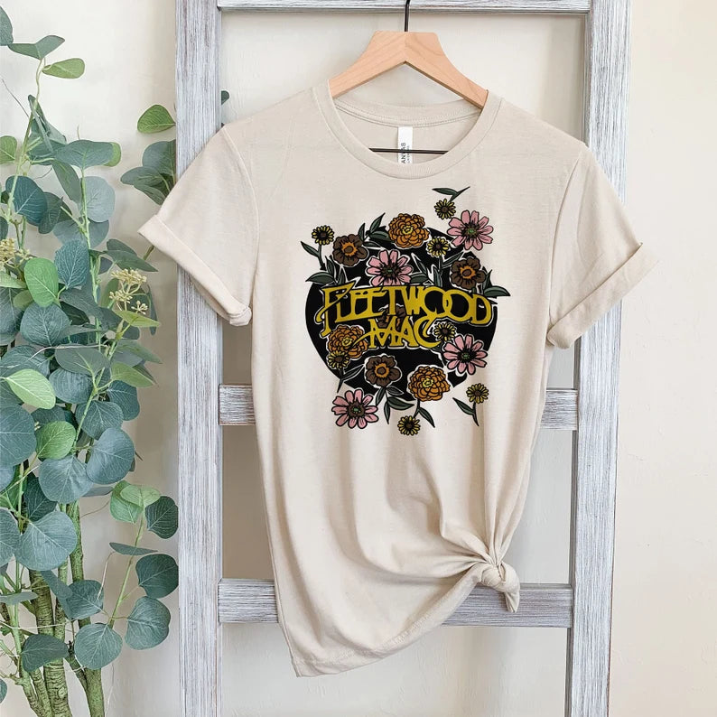 Floral Women's Band Shirt